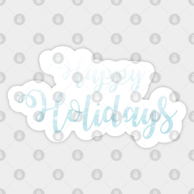 Happy Holidays Phrase in Snow Sticker by bumblefuzzies